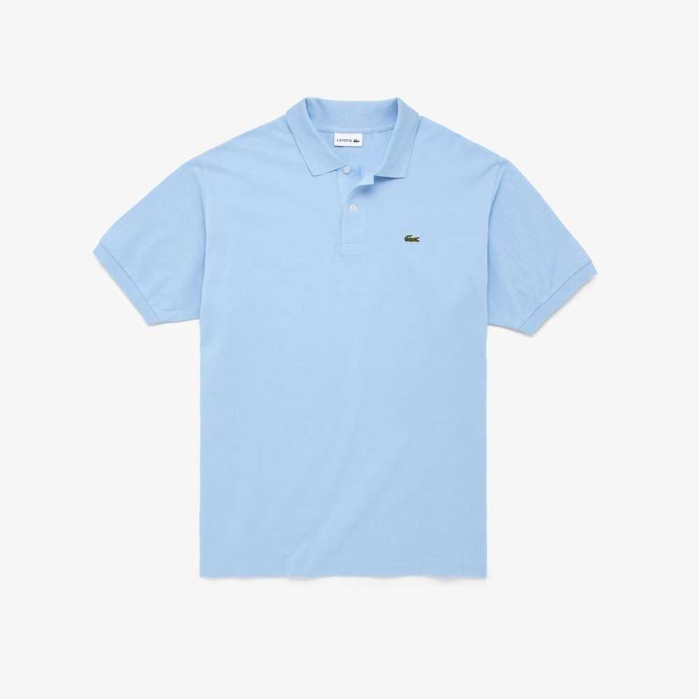 Lacoste Big Fit Bomull Petit Pique Blå | UQSNX-1603