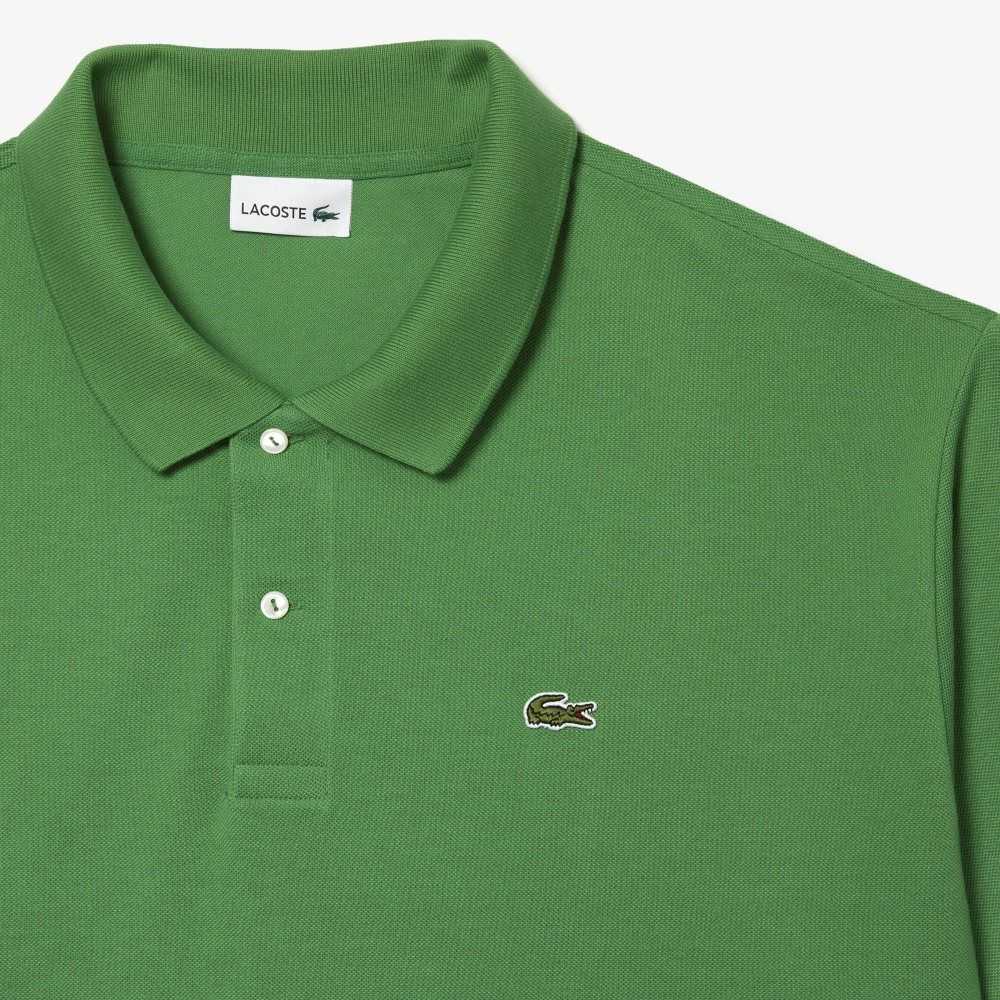 Lacoste Big Fit Bomull Petit Pique Gröna | WOJAR-0253