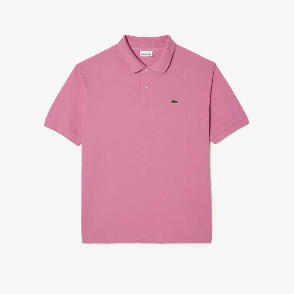 Lacoste Big Fit Bomull Petit Pique Rosa | IWDGJ-8035