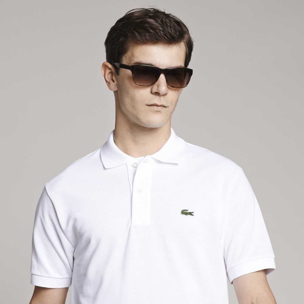 Lacoste Big Fit Bomull Petit Pique Vita | AXLBF-2139