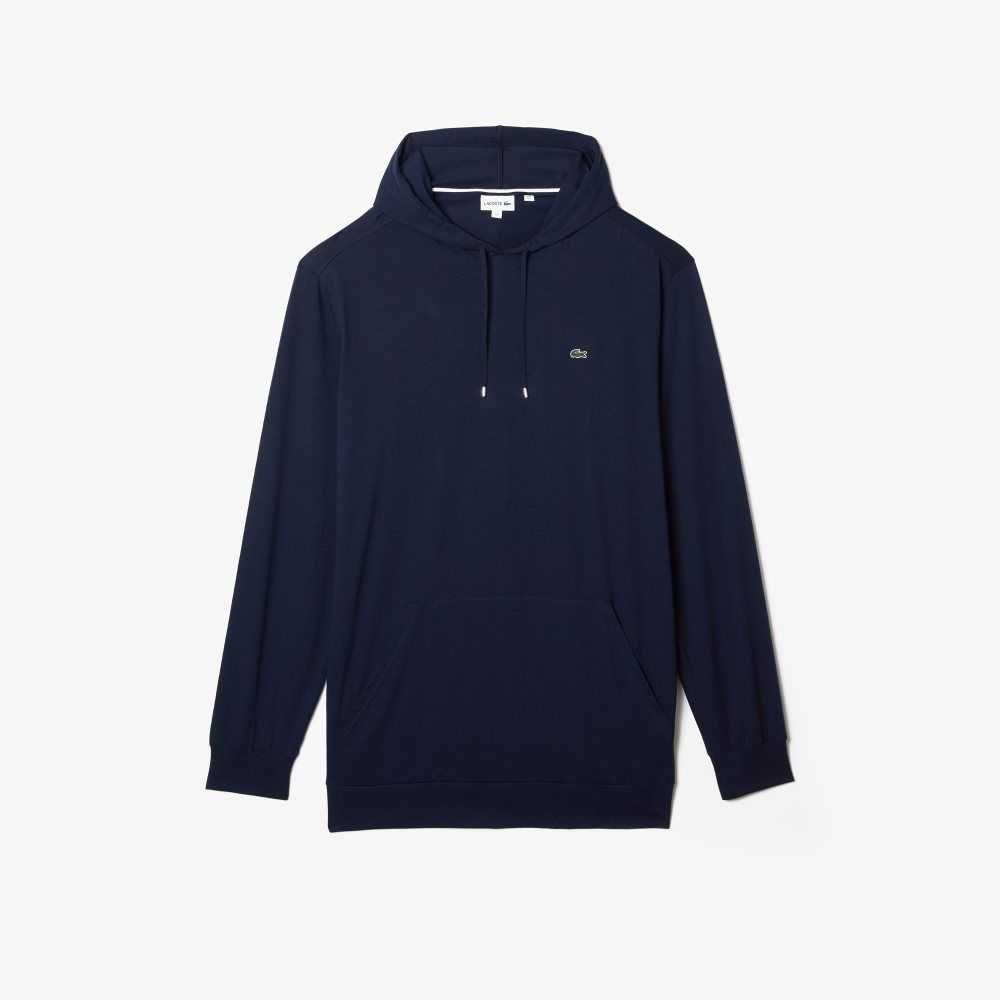 Lacoste Big Fit Hooded Marinblå Blå | IGOUF-9840