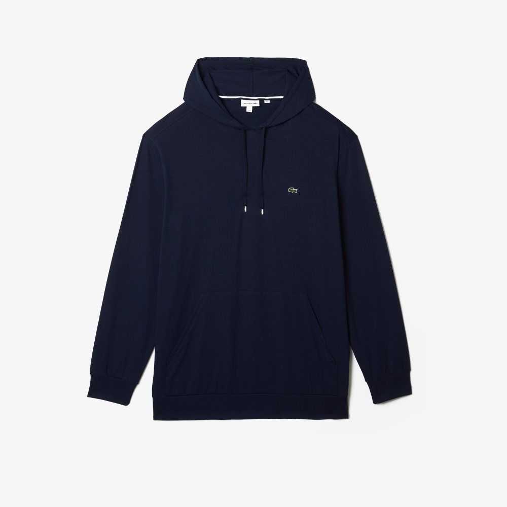 Lacoste Big Fit Hooded Marinblå Blå | PVIGS-3249