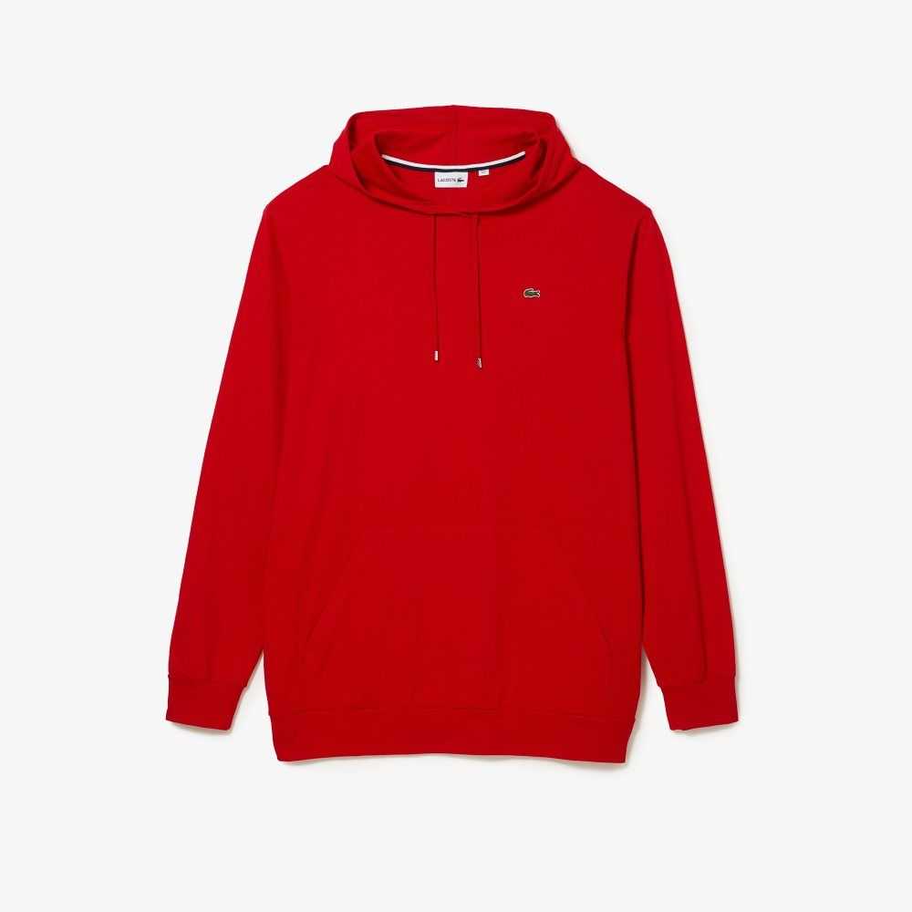 Lacoste Big Fit Hooded Röda | LSWIH-6523