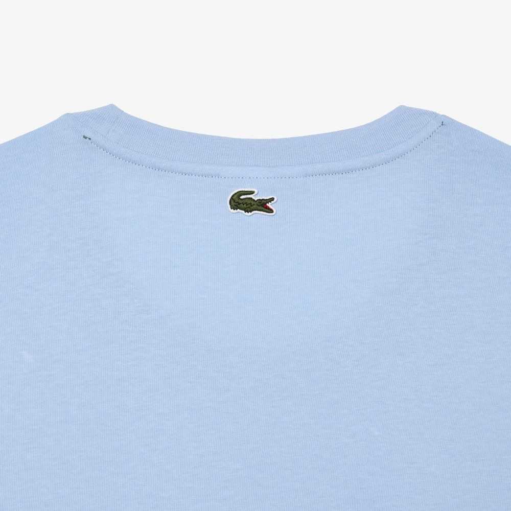 Lacoste Big Fit Jersey Blå | LSNTZ-3185