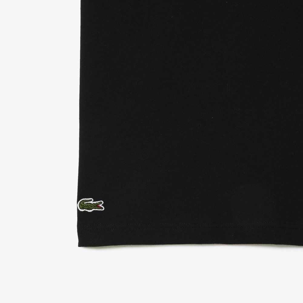 Lacoste Big Fit XXL Logo Svarta | AWVXT-6437