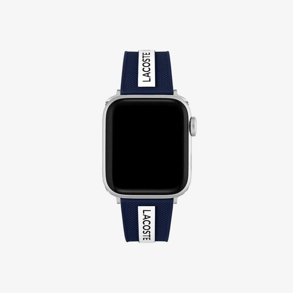 Lacoste Blue Silikon Apple Rem Svarta | OYZST-0653