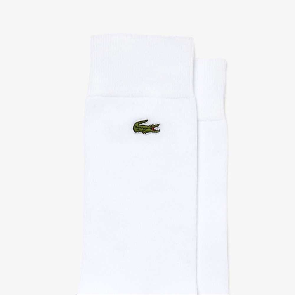 Lacoste Bomull Blend High-Cut Vita | UCNRP-3506