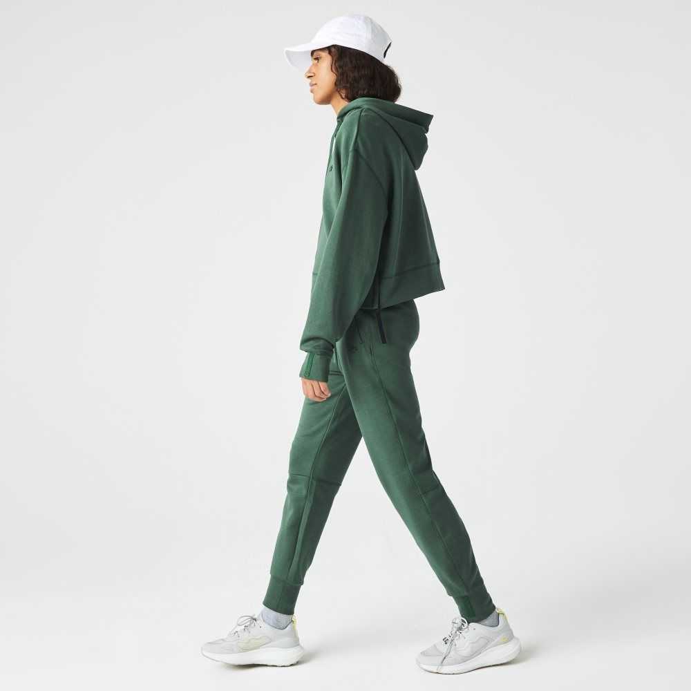 Lacoste Bomull Jersey Trackpants Gröna | YNHZD-3587