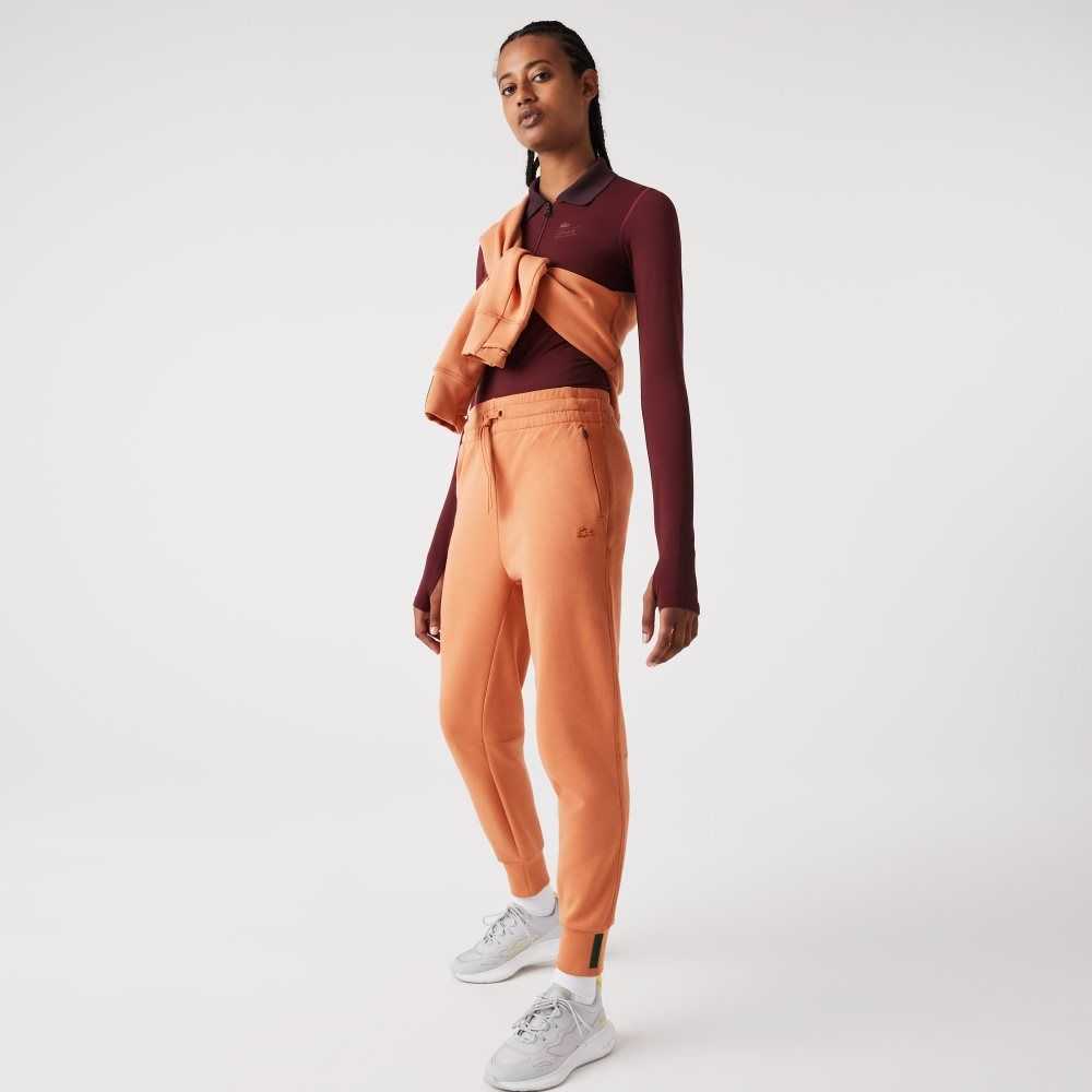 Lacoste Bomull Jersey Trackpants Orange | THQWL-0831