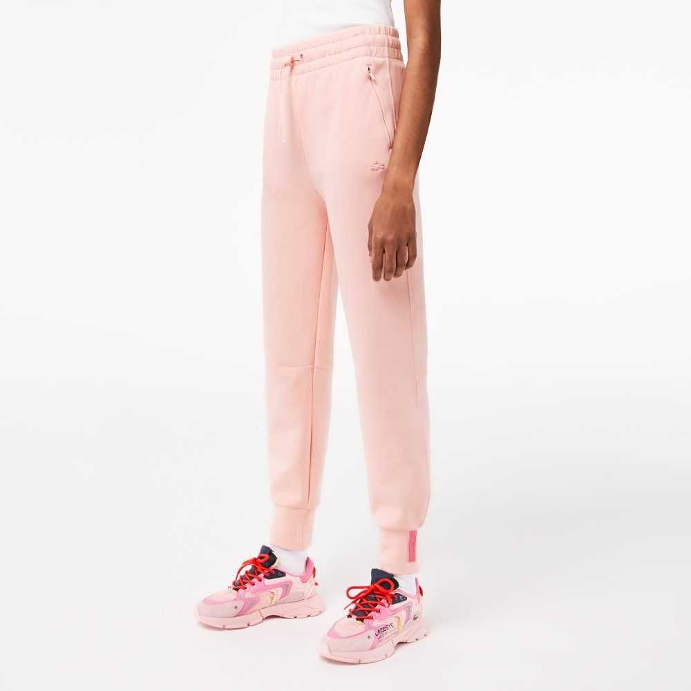 Lacoste Bomull Jersey Trackpants Rosa | KTZUL-3941