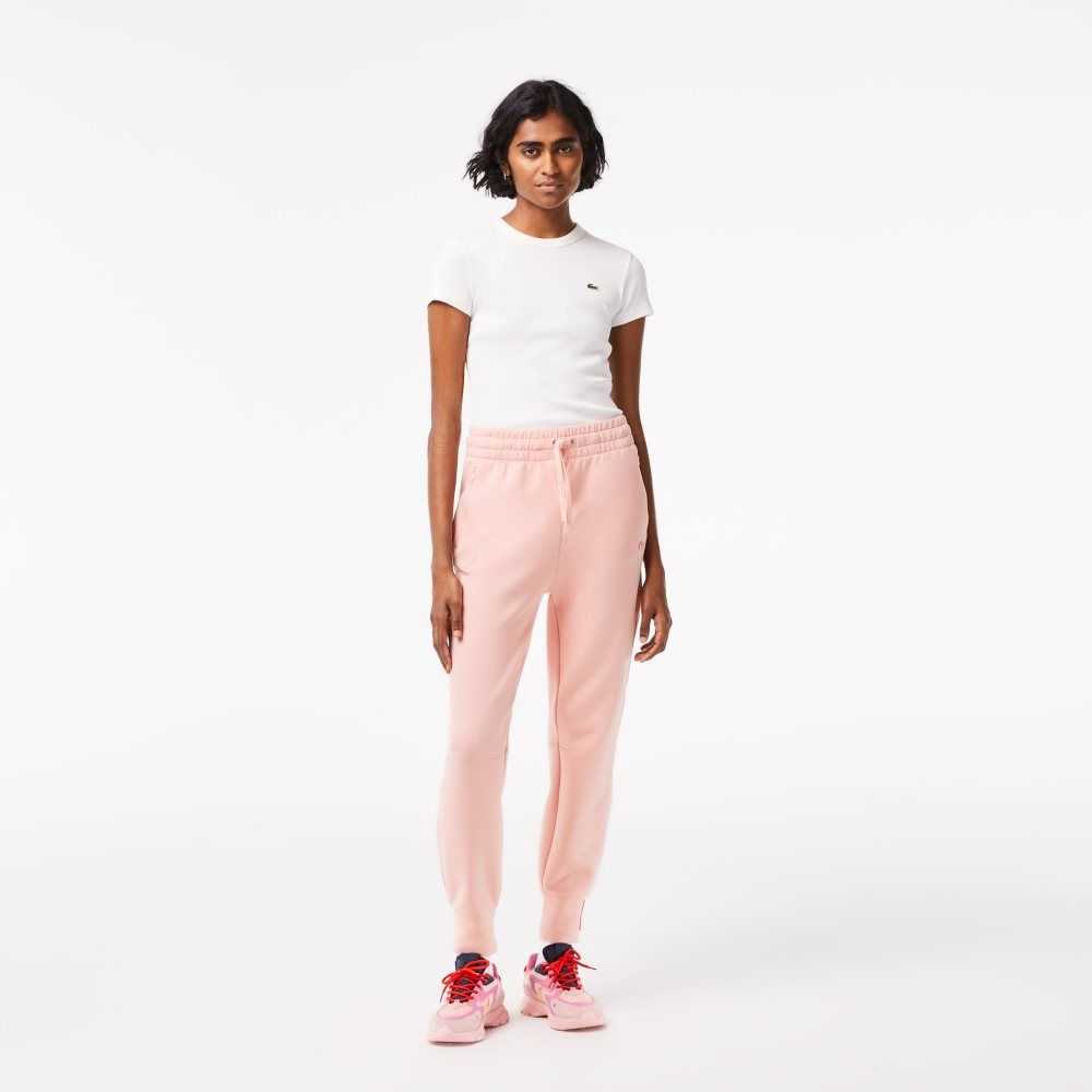 Lacoste Bomull Jersey Trackpants Rosa | KTZUL-3941