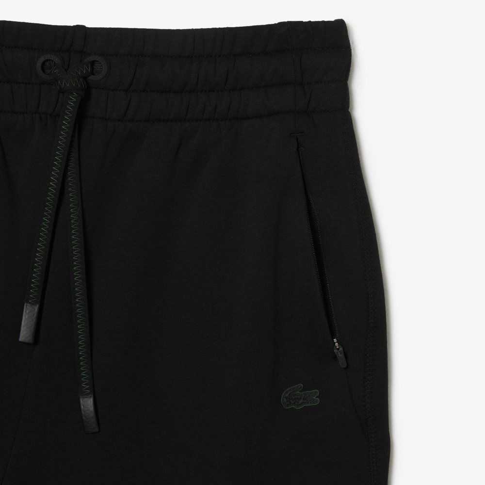 Lacoste Bomull Jersey Trackpants Svarta | EVLMX-6034