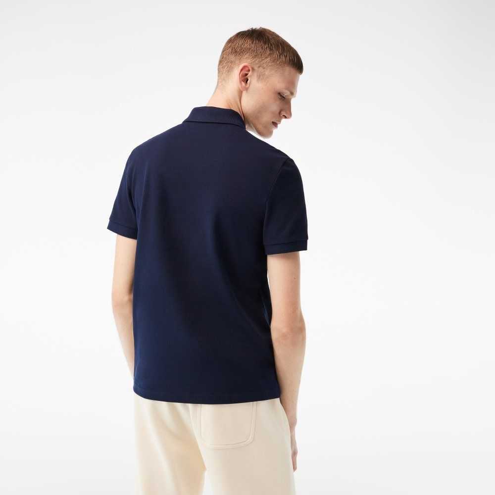 Lacoste Bomull Mini-Pique Marinblå Blå | MVHNZ-8296