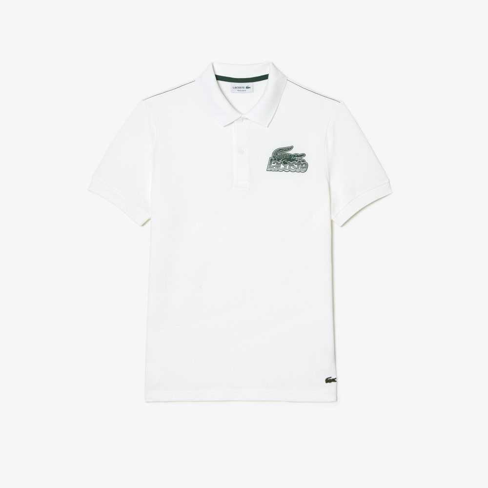 Lacoste Bomull Mini-Pique Vita | UPASG-8912