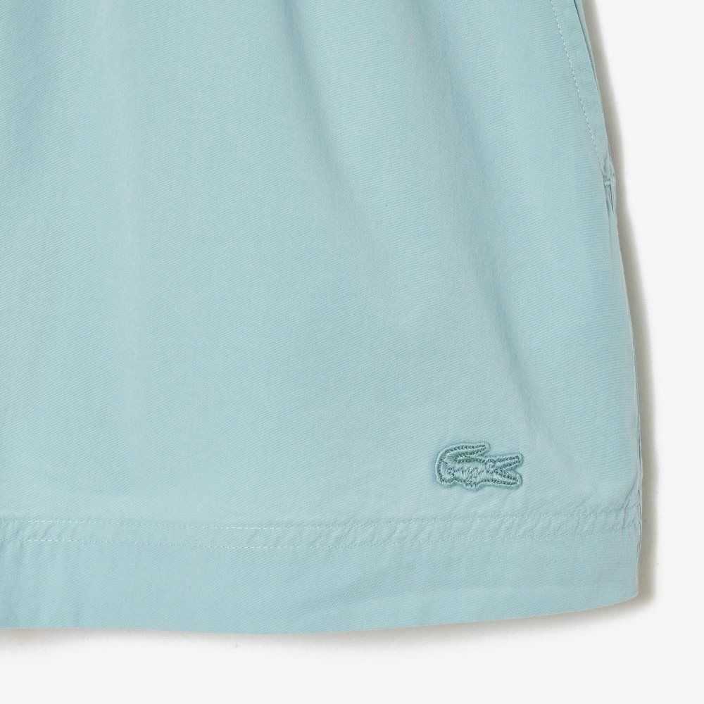 Lacoste Bomull Poplin Blå | VRQWF-8057