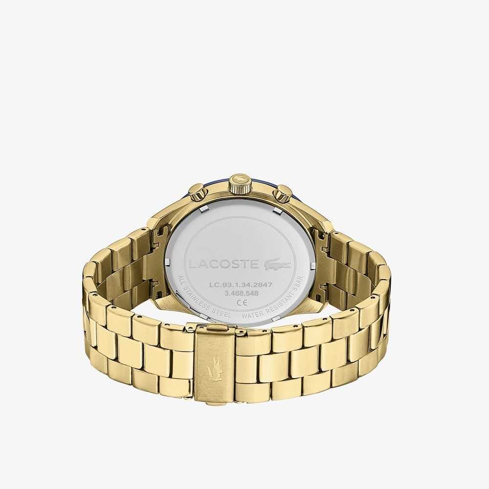 Lacoste Boston Kronograf Ionic Gold Plated Guld | ETPZF-9150