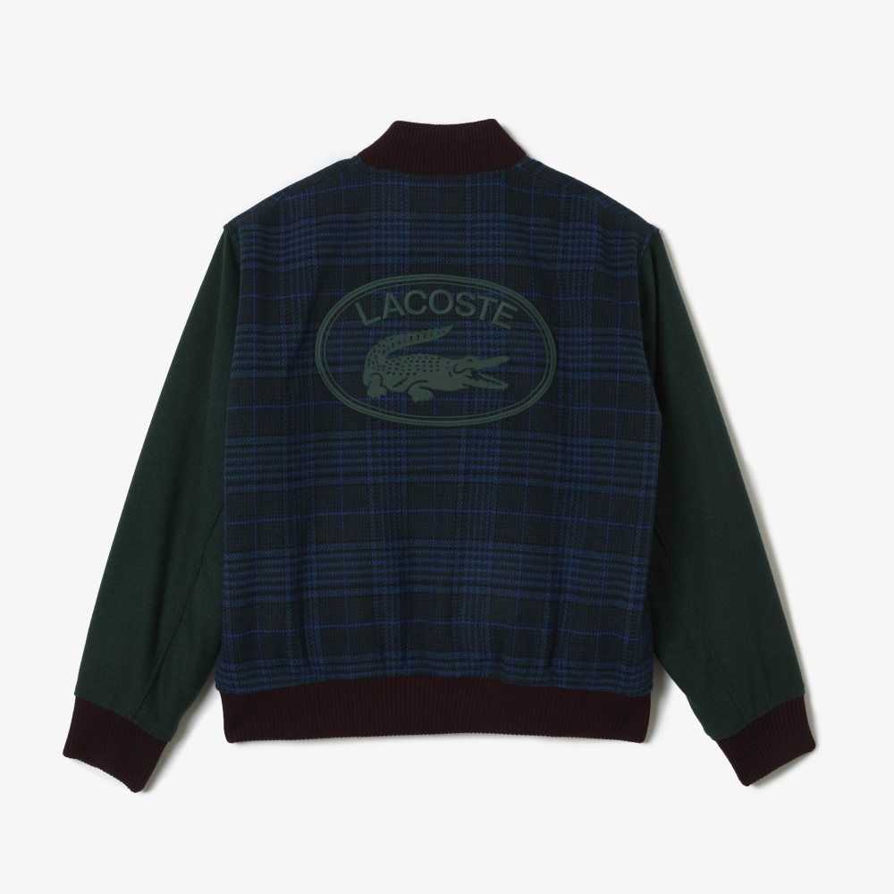 Lacoste Branded Back Varsity Marinblå Blå Gröna Svarta Blå | GMREI-2874