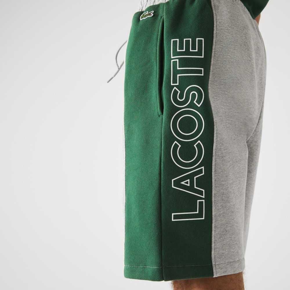 Lacoste Branded Bomull Fleece Blend Grå Blå Gröna | MVSYT-3692