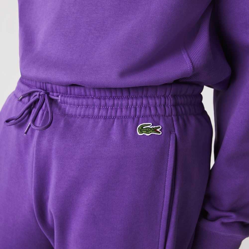 Lacoste Branded Colorblock Fleece Jogging Pants Lila Gula Gröna | OHTKC-5204