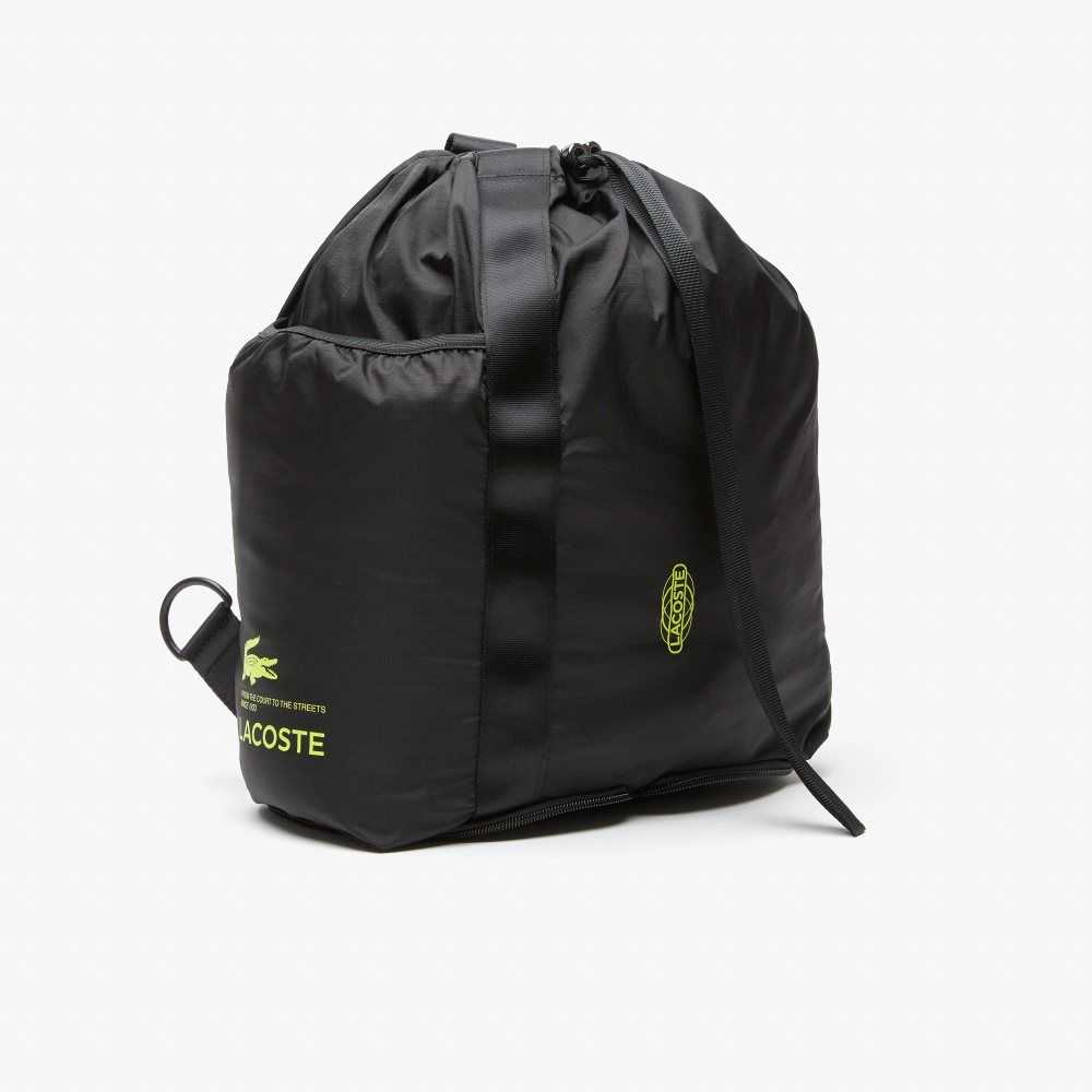 Lacoste Branded Foldable Backpack Ljusgröna | AIMBO-6302