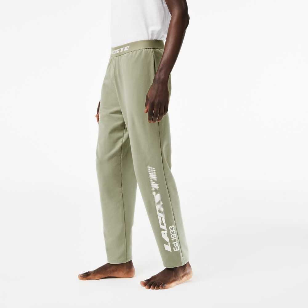 Lacoste Branded Leg Track Pants Khaki Gröna | EDNCZ-7942