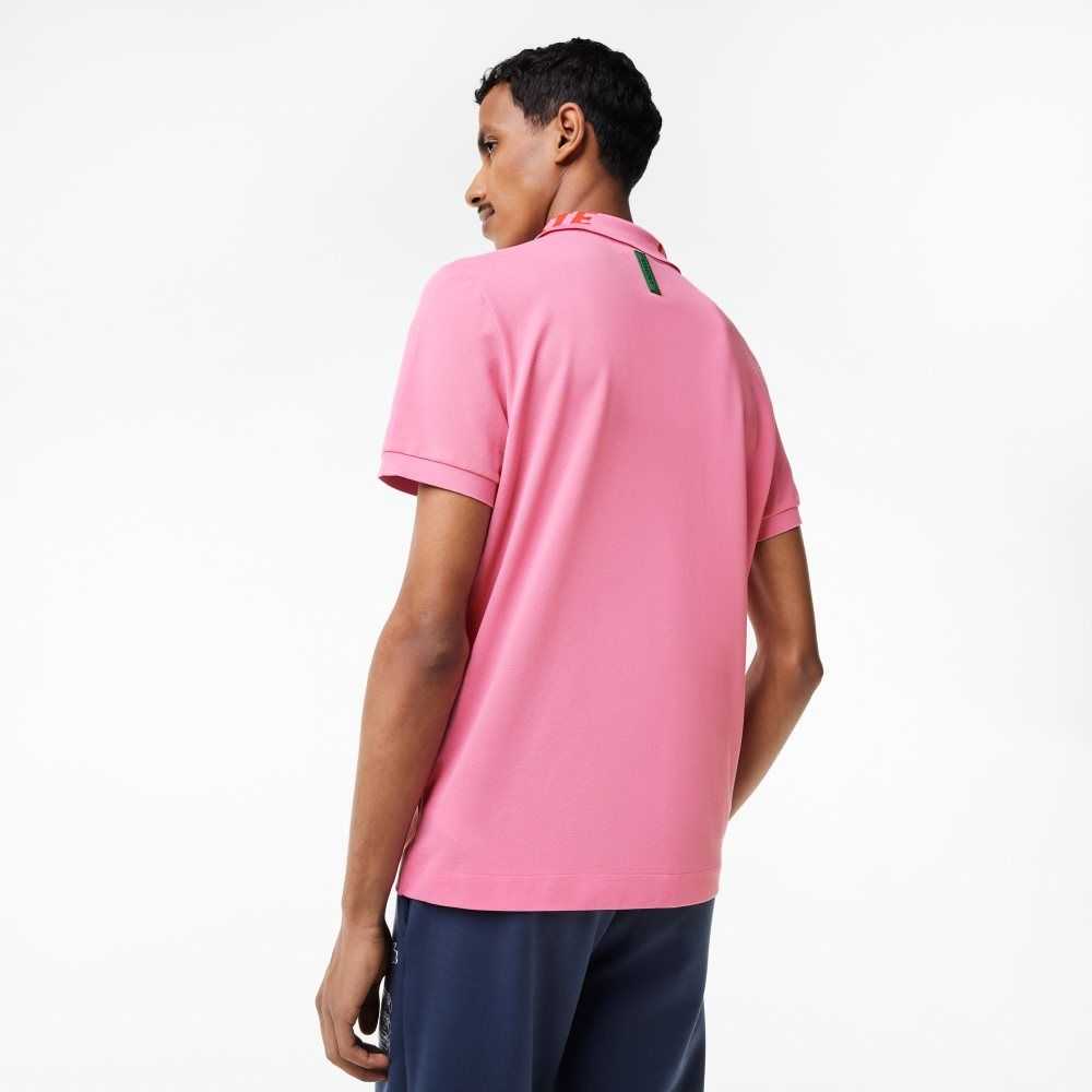 Lacoste Branded Slim Fit Stretch Pique Rosa | CPWDA-2980