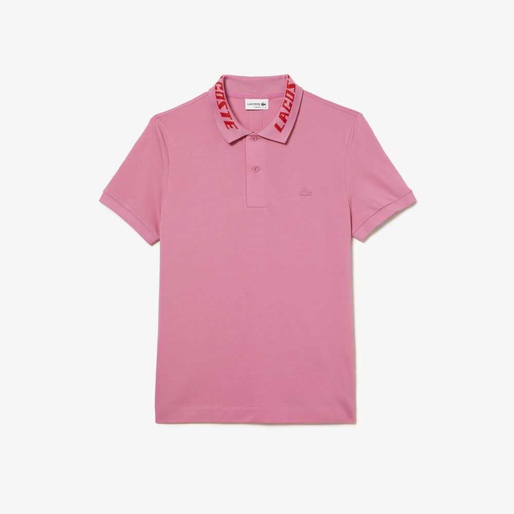 Lacoste Branded Slim Fit Stretch Pique Rosa | CPWDA-2980