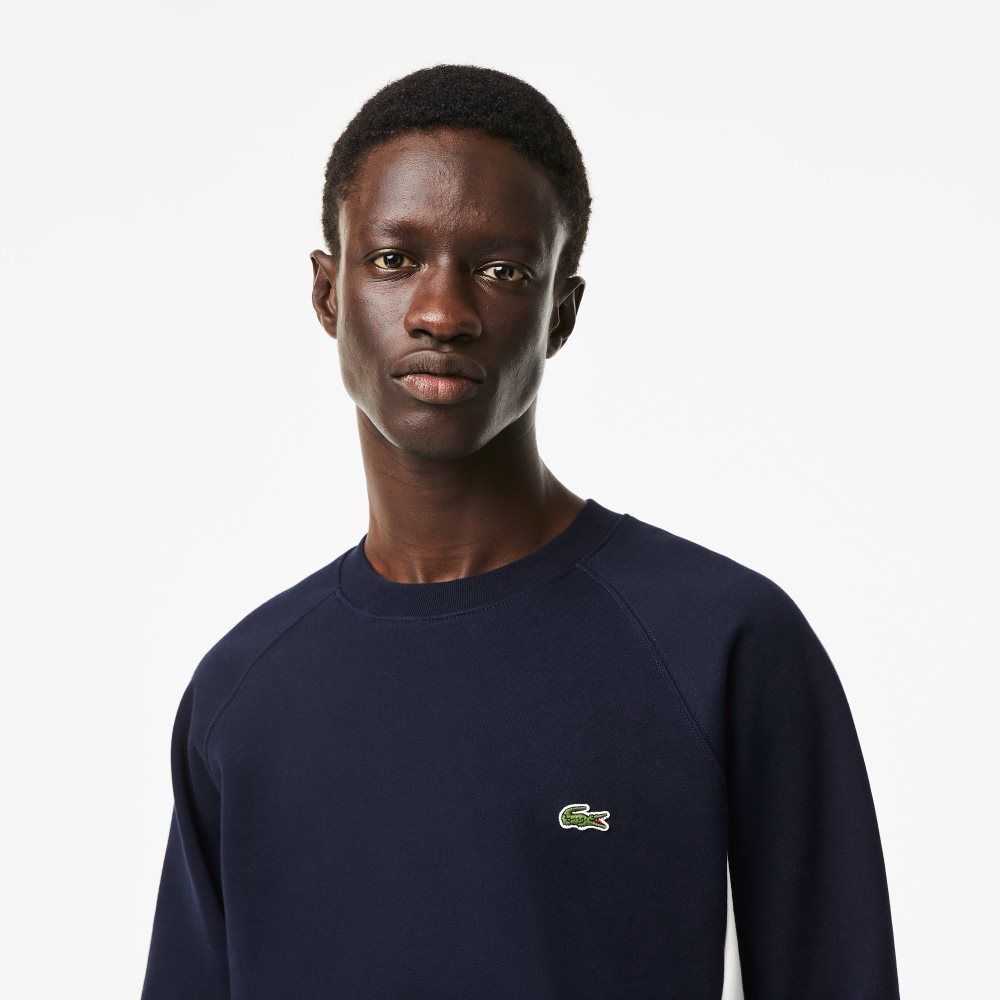 Lacoste Brushed Fleece Colorblock Marinblå Blå Gröna Vita | AVCIX-1470