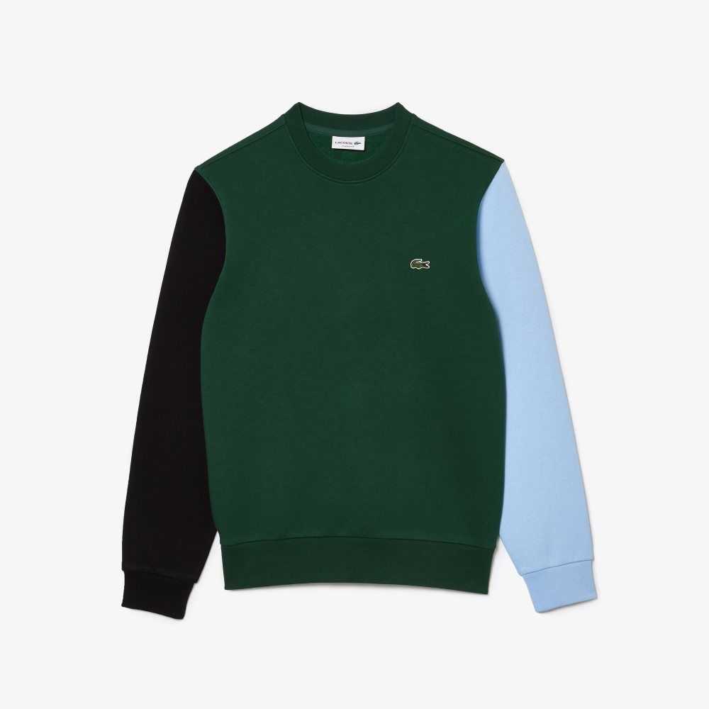 Lacoste Brushed Fleece Gröna Svarta Blå | IDFAC-5179