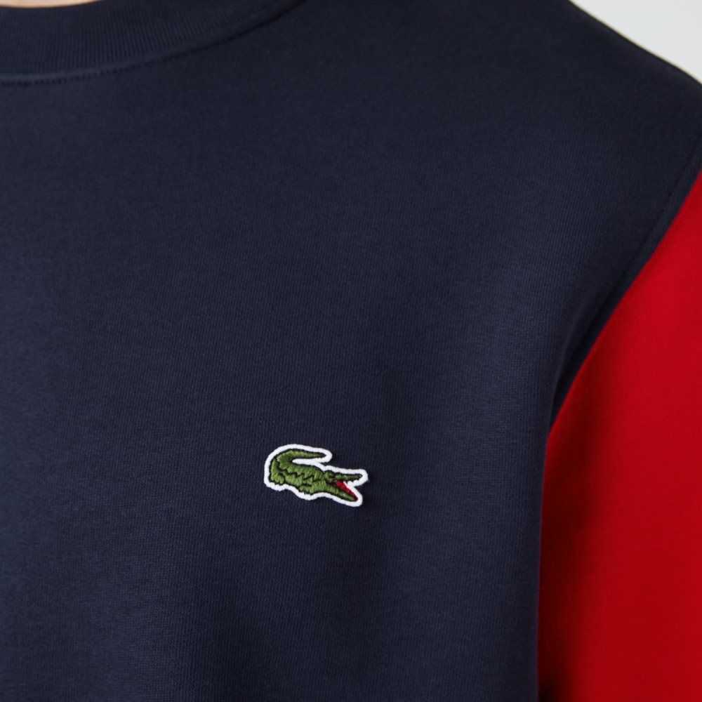 Lacoste Brushed Fleece Marinblå Blå Gröna Röda | BYTZU-0521