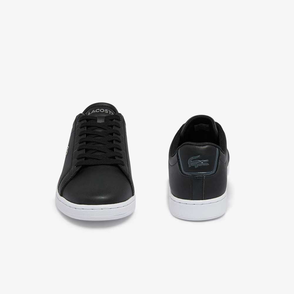 Lacoste Carnaby BL Läder Svarta Vita | YHCPB-8943