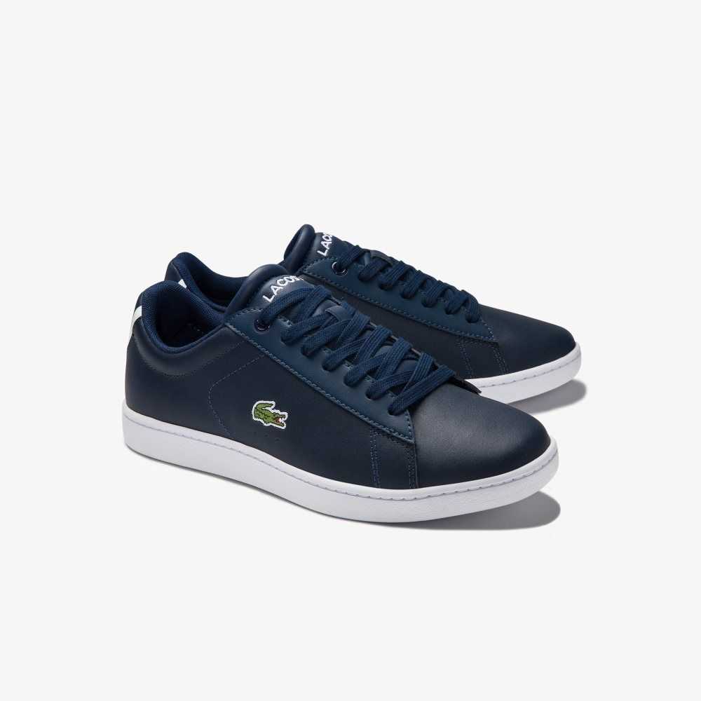 Lacoste Carnaby Evo Mesh-lined Läder Blå | REUBS-2604