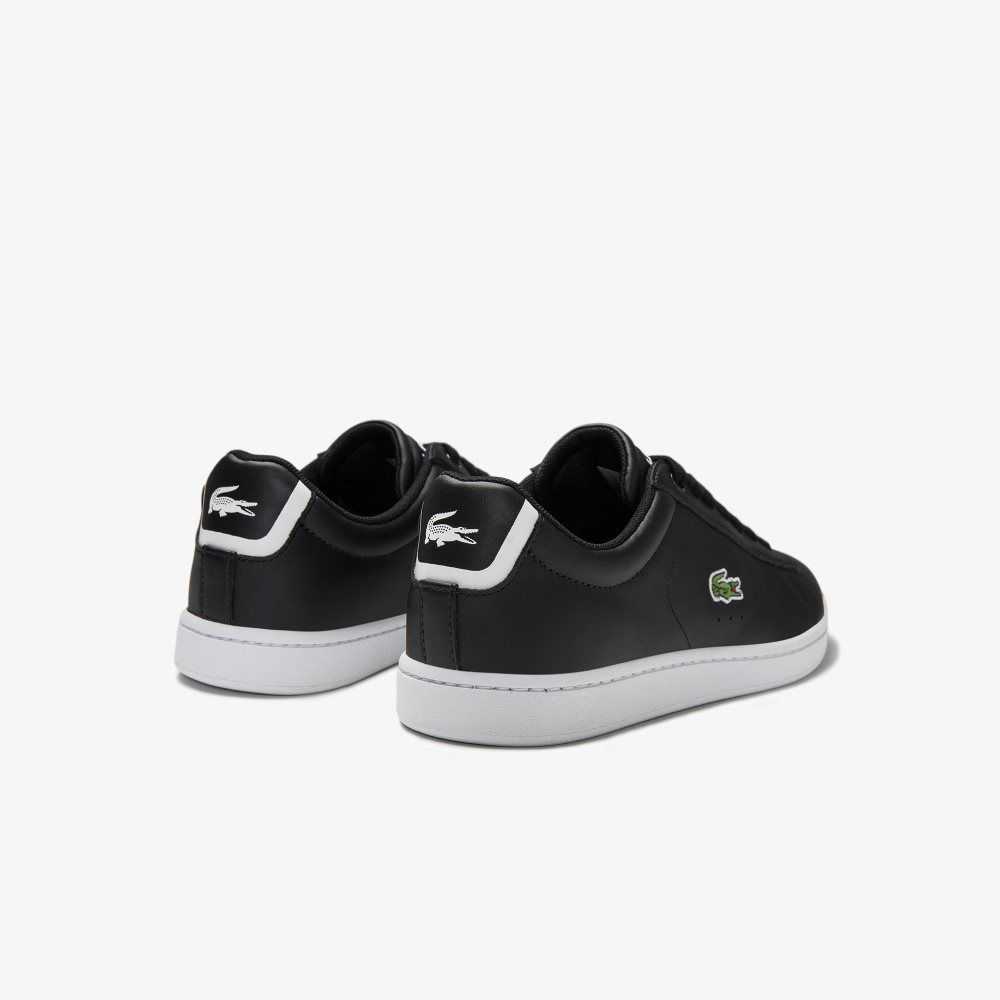 Lacoste Carnaby Evo Mesh-lined Läder Svarta | OSVNB-8532