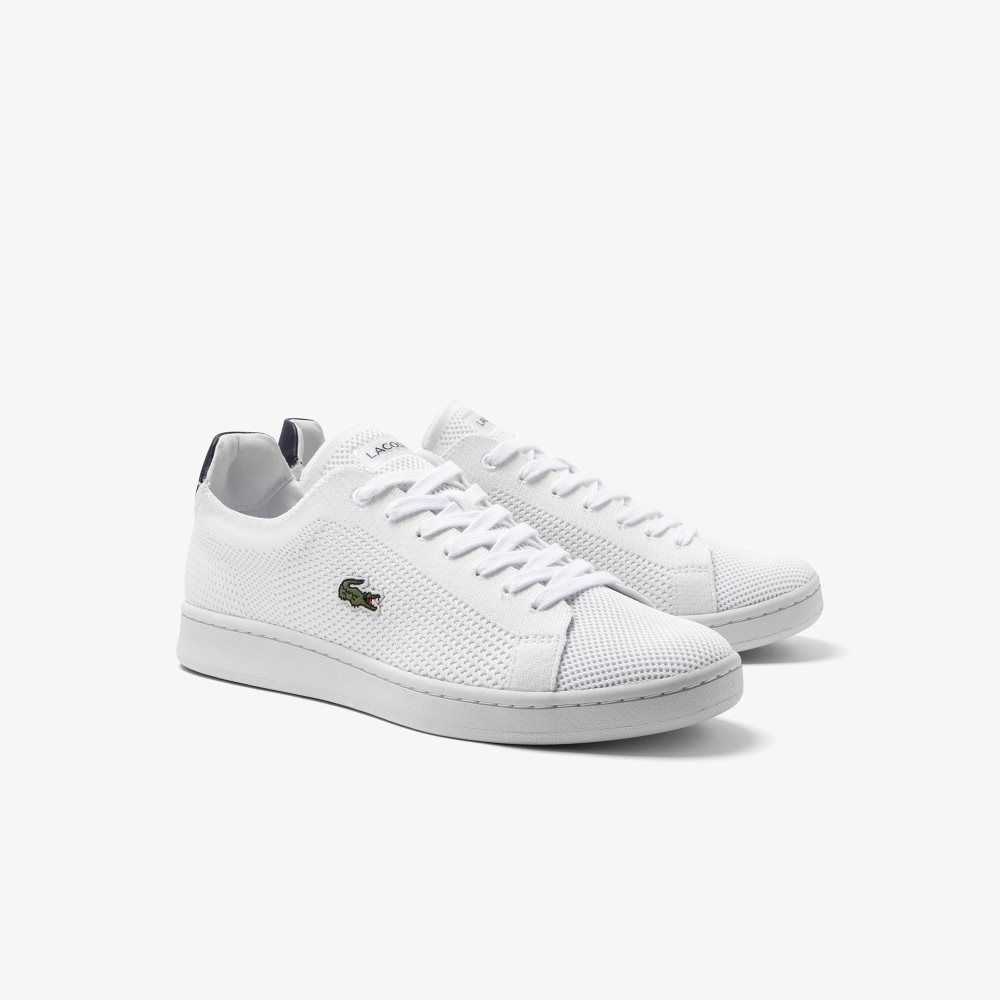 Lacoste Carnaby Piquee Vita Marinblå | JEWNQ-0732