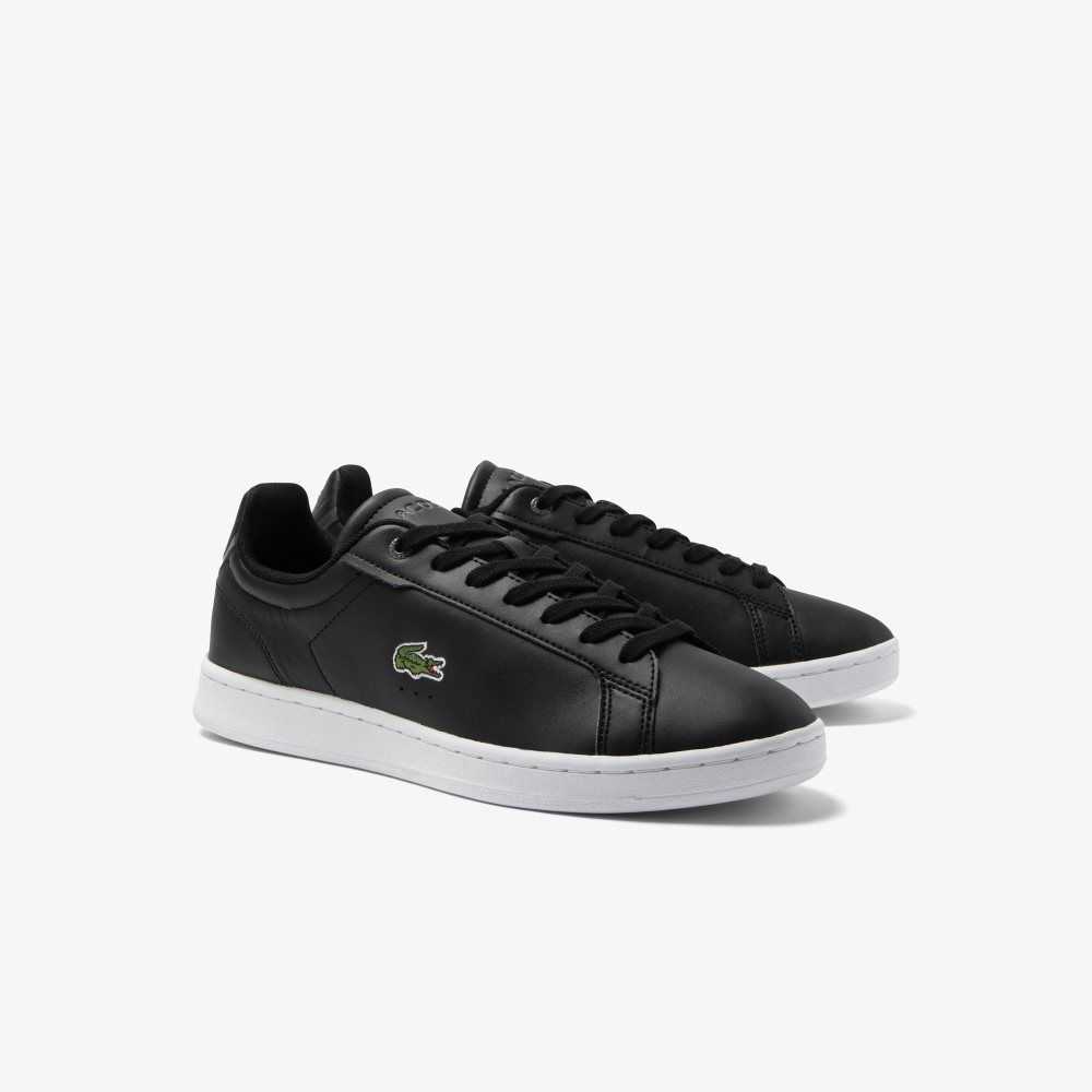 Lacoste Carnaby Pro BL Läder Tonal Svarta Vita | LOVAK-4072