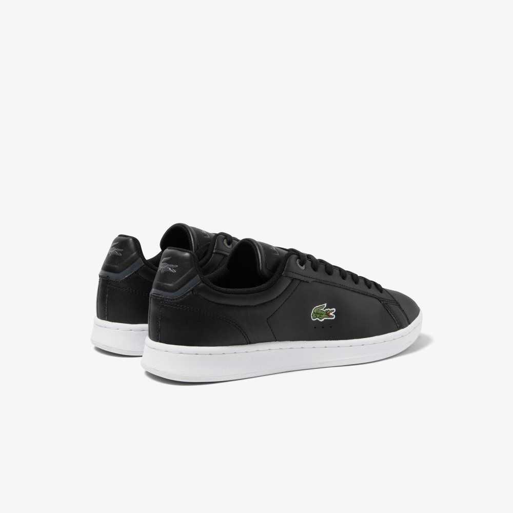 Lacoste Carnaby Pro BL Läder Tonal Svarta Vita | LOVAK-4072