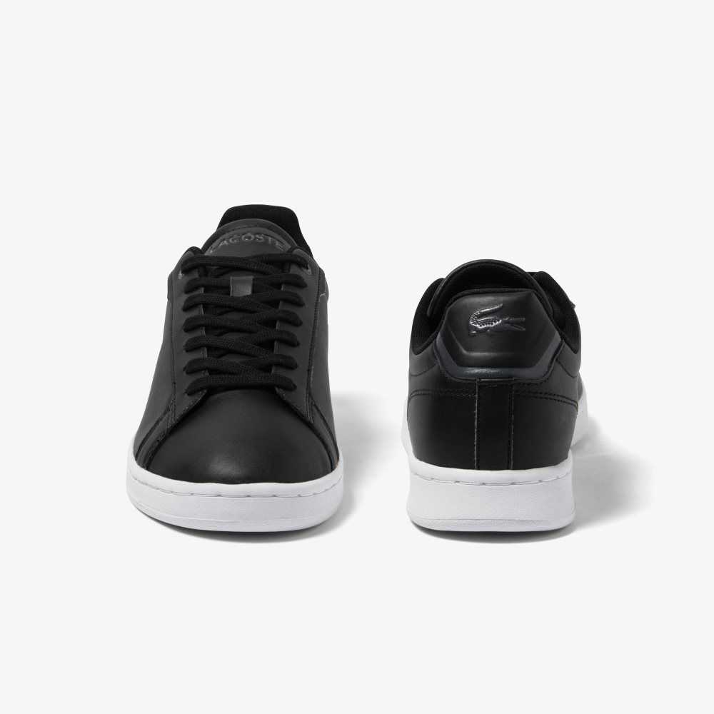 Lacoste Carnaby Pro BL Läder Tonal Svarta Vita | LOVAK-4072