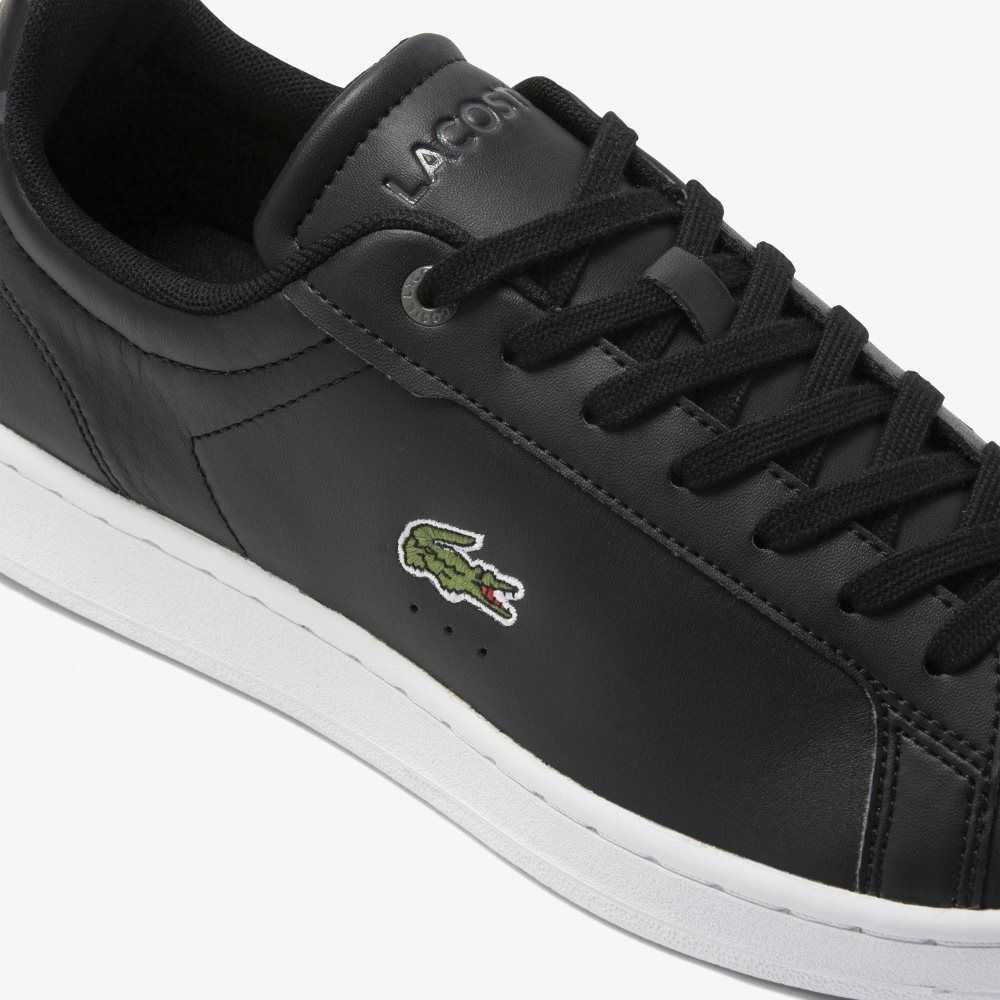 Lacoste Carnaby Pro BL Läder Tonal Svarta Vita | LOVAK-4072