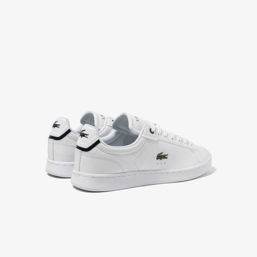 Lacoste Carnaby Pro BL Läder Tonal Vita Marinblå | LJDUZ-1845