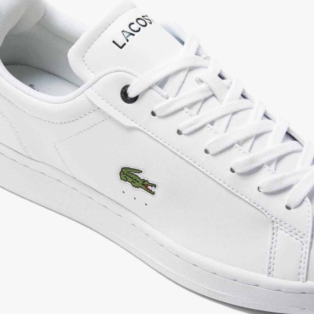 Lacoste Carnaby Pro BL Läder Tonal Vita Marinblå | LJDUZ-1845