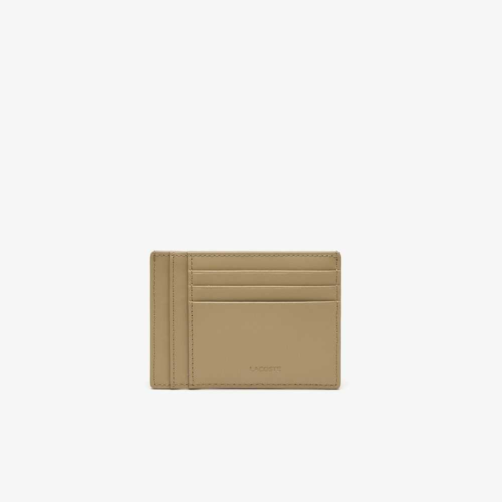 Lacoste Chantaco Calfskin Läder Card Holder Olika Färger | PSHZM-0261