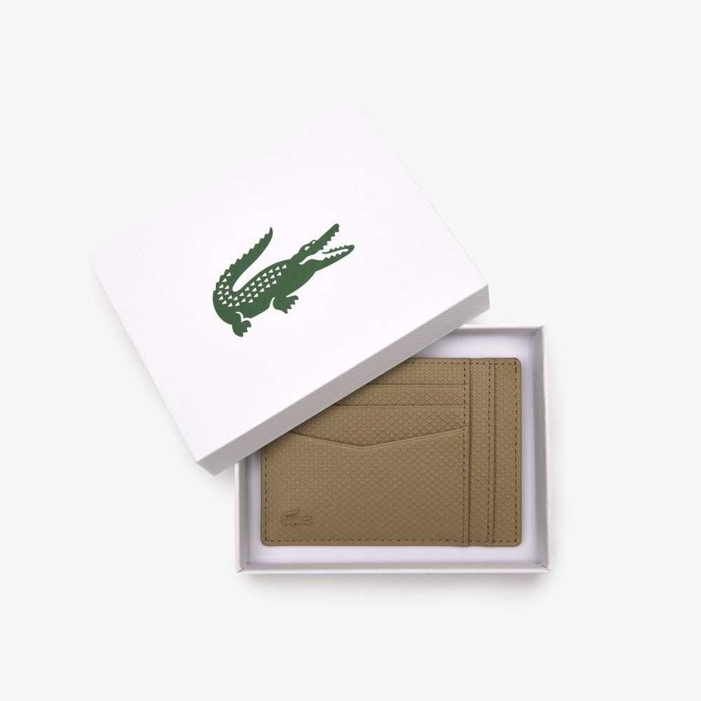 Lacoste Chantaco Calfskin Läder Card Holder Olika Färger | PSHZM-0261