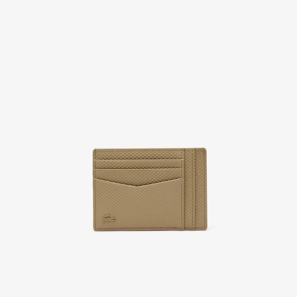 Lacoste Chantaco Calfskin Läder Card Holder Olika Färger | PSHZM-0261