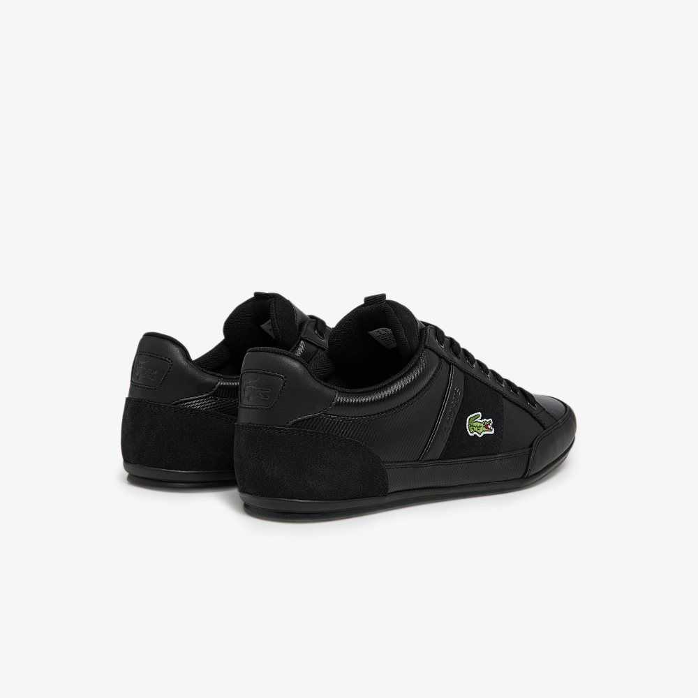 Lacoste Chaymon BL Läder Tonal Svarta Svarta | CASEU-7649