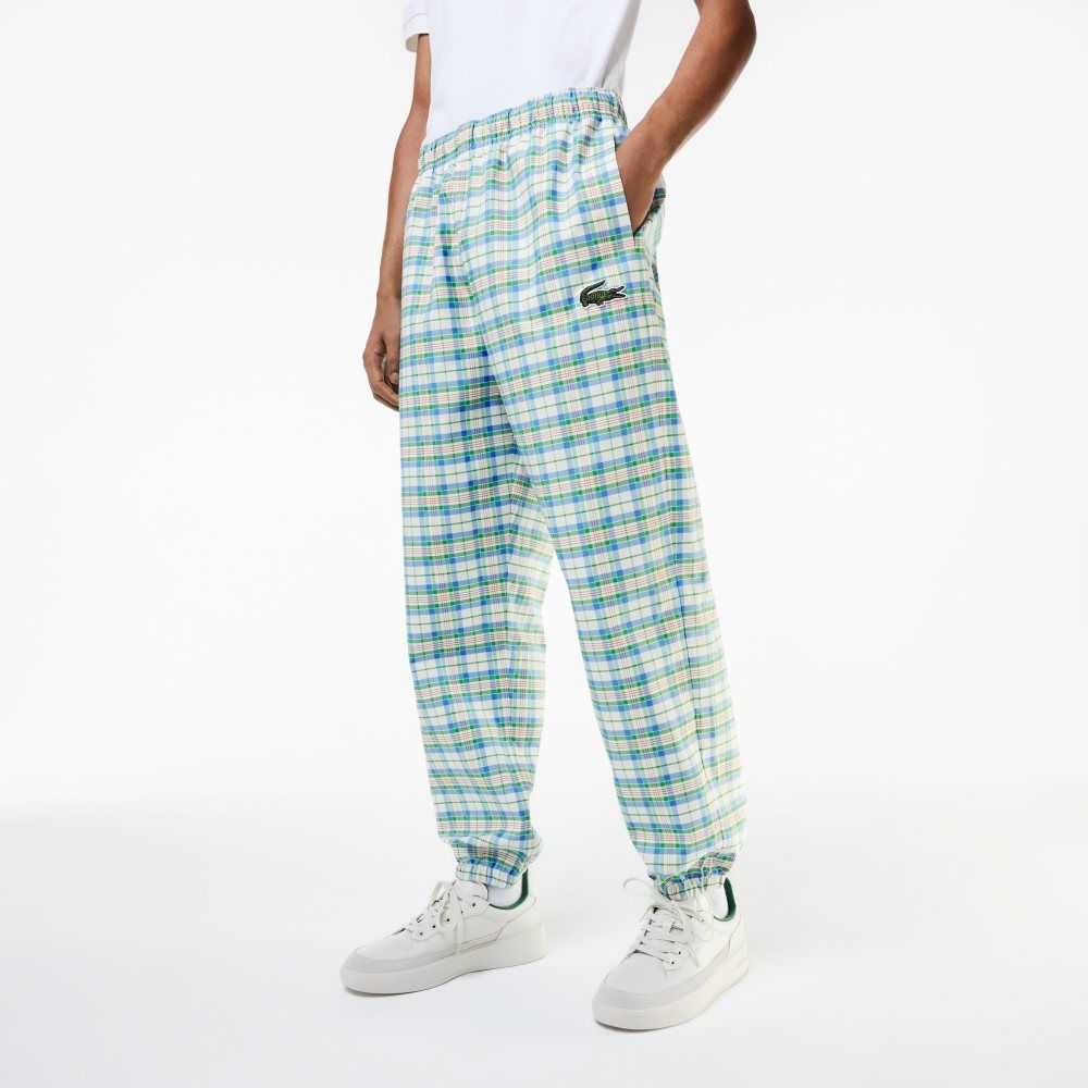 Lacoste Check Print Track Vita | LPZGN-8619