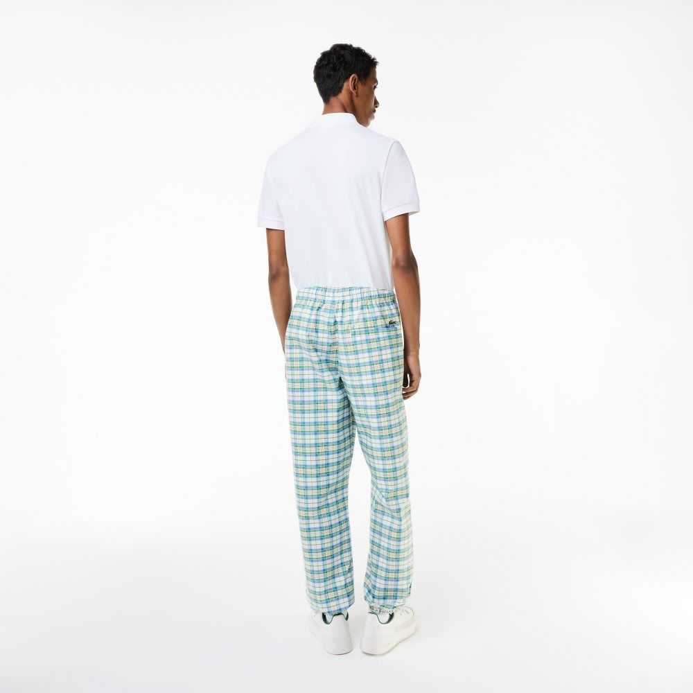 Lacoste Check Print Track Vita | LPZGN-8619