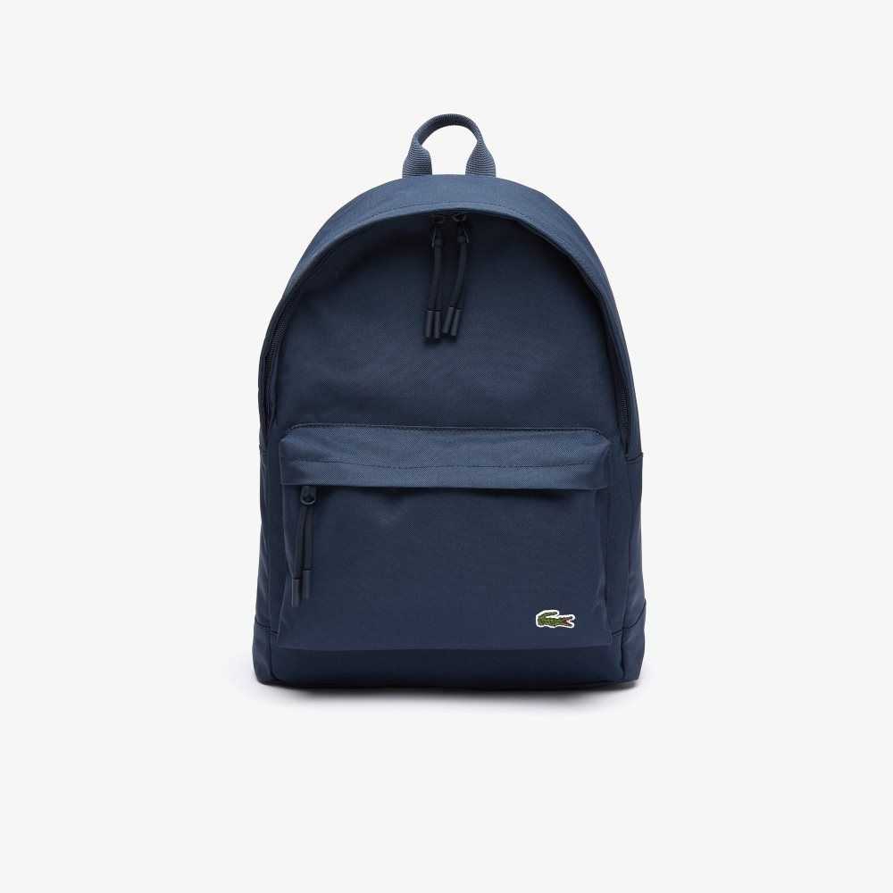 Lacoste Computer Compartment Backpack Marinblå | FWOVI-4316