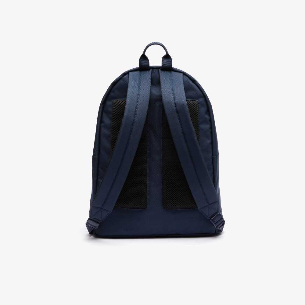 Lacoste Computer Compartment Backpack Marinblå | FWOVI-4316