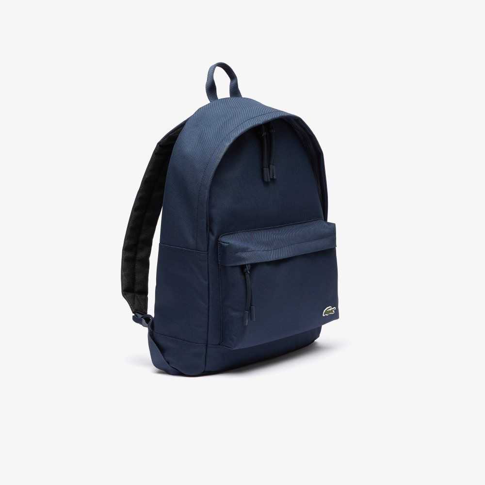 Lacoste Computer Compartment Backpack Marinblå | FWOVI-4316