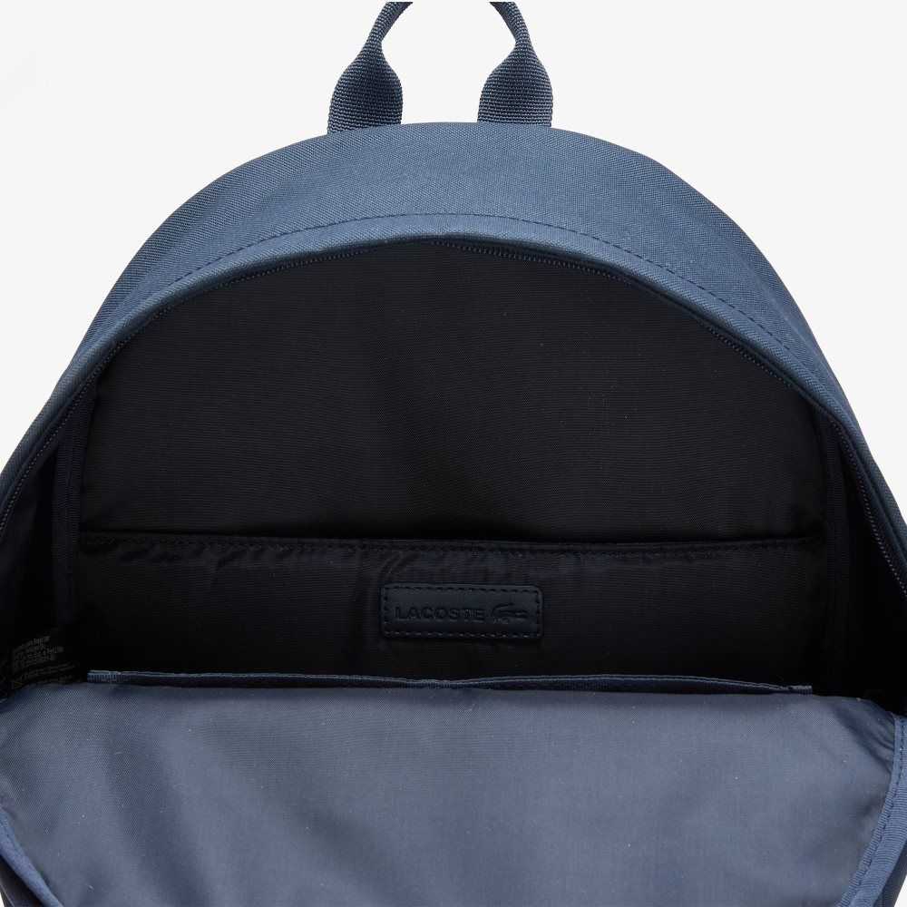 Lacoste Computer Compartment Backpack Marinblå | FWOVI-4316